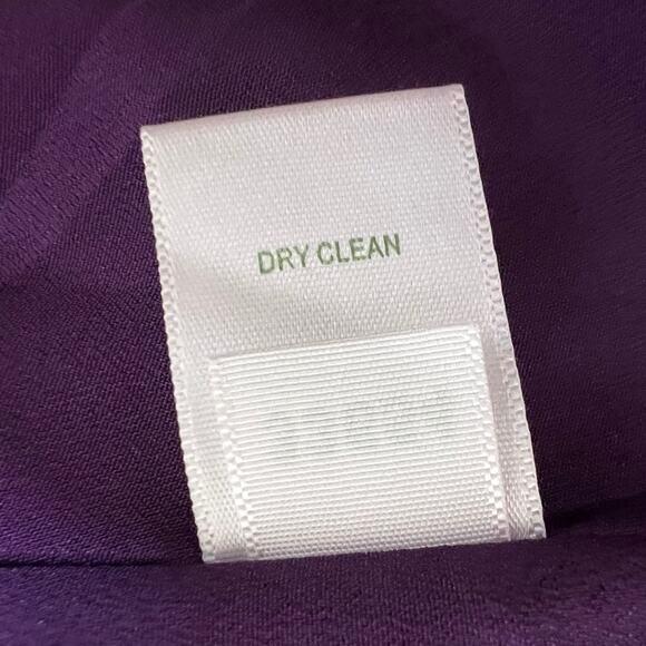 Garnet Hill Womens Dress 16 Purple Paisley Boho Knee Length 3/4 Sleeve Viscose - Picture 6 of 6